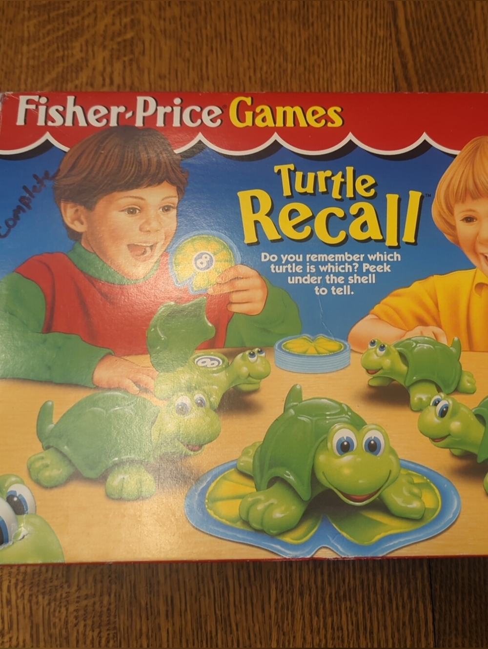 Vintage Fisher Price Games Turtle Recall 1994 Picnic Memory Game -  Complete